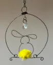 Le petit lapin suspendu 